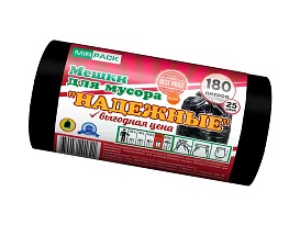 Мешки для мусора 180 л, ароматизированные, черные, в рулоне 25 шт., ПВД, 35 мкм, 1100х930 мм, НАДЕЖНЫЕ, 1802550 в Калуге
