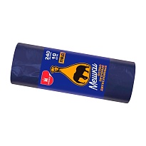 Мешки для мусора 240 л, синие, рулон 10 шт., ПВД 36 мкм, 1350х900 мм, Уфа Пак, МВ1854 (МВ 240-10с) в Калуге