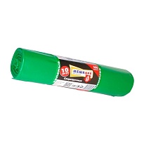 Мешки для мусора 300 л, зеленые, в рулоне 10 шт., ПВД 65 мкм, 1400х1000 мм, МЕШКОFF, 4922 в Калуге