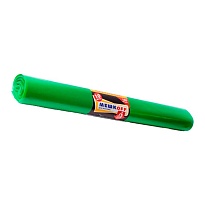 Мешки для мусора 180 л, зеленые, в рулоне 10 шт., ПВД, 50 мкм, 1100х900 мм, МЕШКОFF, 4458 в Калуге